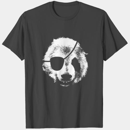 Panda Bear Pirate T Shirts Women s Tri Blend Racer