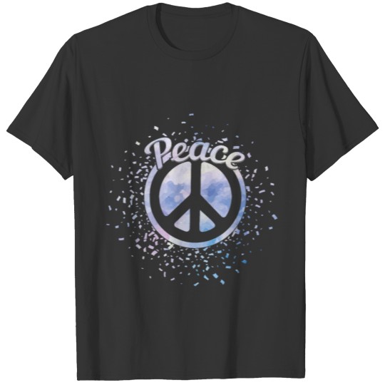 peace, love, hippie, flower power, 70s, T-shirt