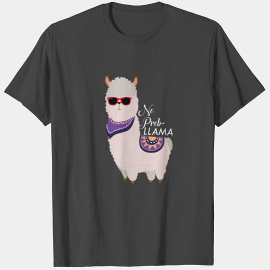 No Problem - Cool Alpaca Lama T Shirts
