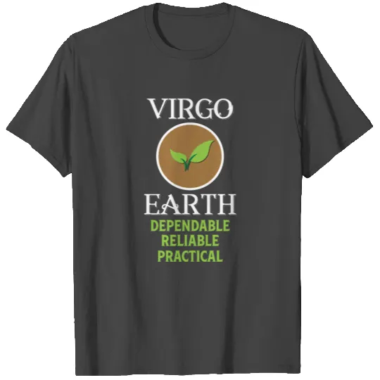 Elemental astrology T Shirts Virgo Earth Symbol Gift