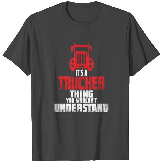 Trucker Dad T Shirts Truck Driver Christmas Gift
