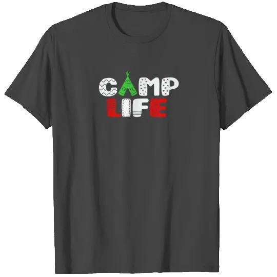 Camp life Happy camper T Shirts