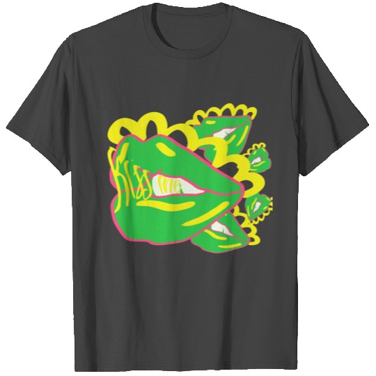 Psychedelic Mouth Lips T Shirts