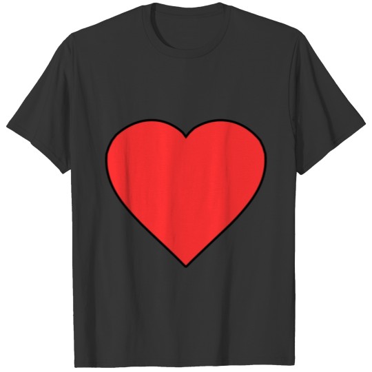Red Heart Drawing T-shirt