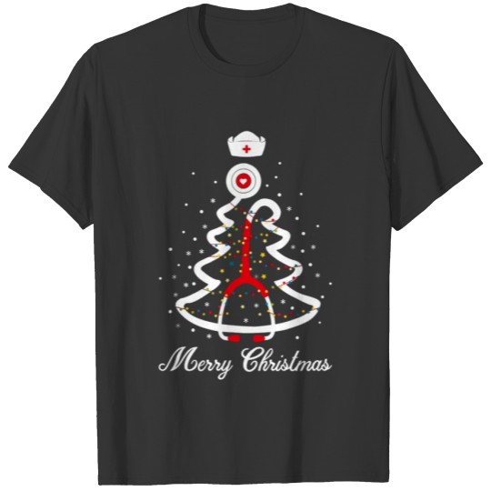 Nurse Doctor Merry Christmas Tree T Shirts