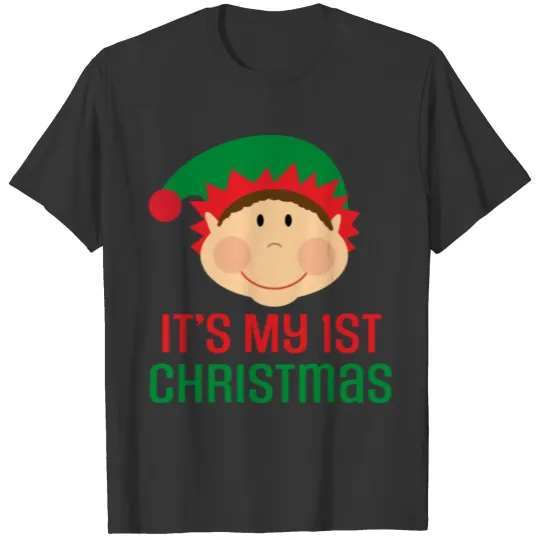 baby s 1st christmas baby elf baby toddler T Shirts