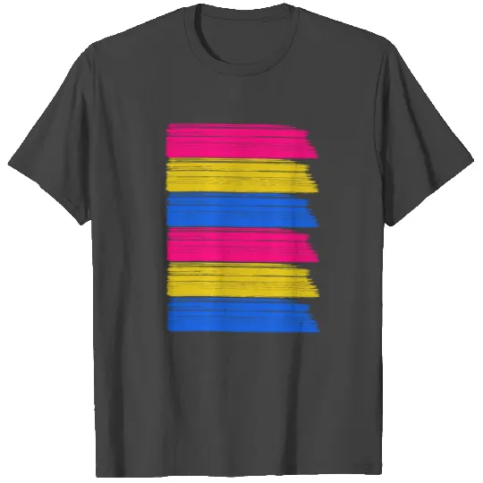 Pink, Yellow, and Blue Brush Strokes For Artists T Shirts