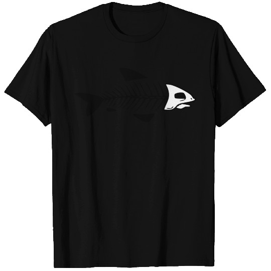 Fish skeleton white T Shirts
