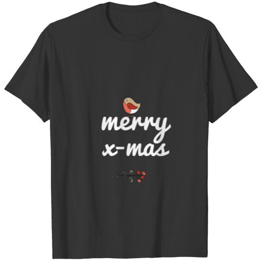 Merry Christmas Bird X Mas T Shirts Geschenk