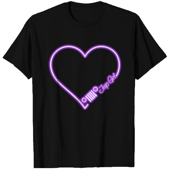 Jeep Love Purple Neon T Shirts
