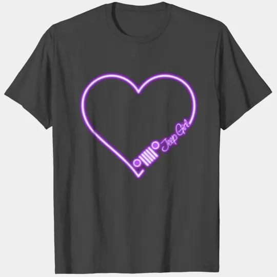 Jeep Love Purple Neon T Shirts