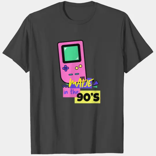 made in the 90s - gameboy nerd party gift T Shirts