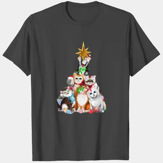 christmas tree kittens T Shirts