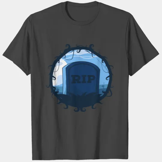 RIP Halloween Cemetery Gravestone Mist T Shirts