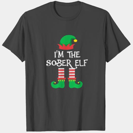 I m The Sober Elf Matching Family Group Christmas T Shirts
