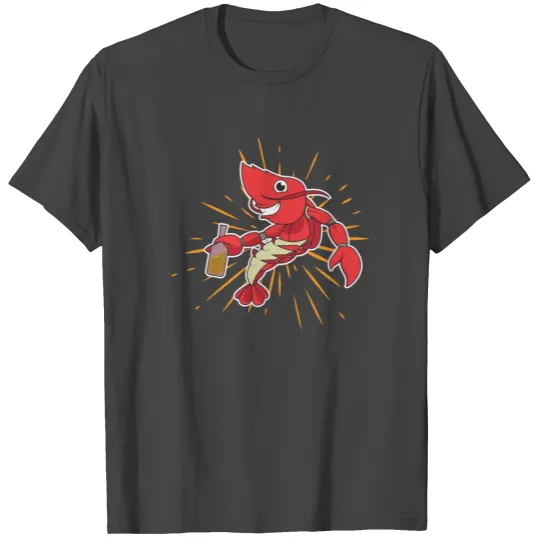 Beer Drinking Lobster T Shirts