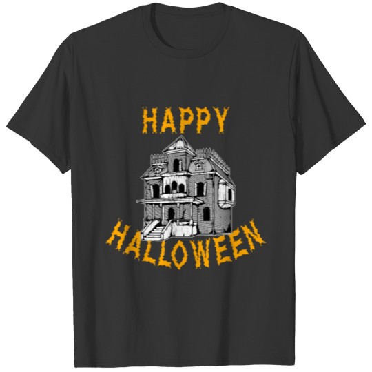 Haunted House Halloween Holiday T shirt T-shirt