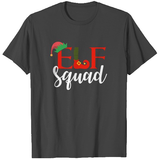 Elf Squad T Shirts Family Matching Christmas Funny