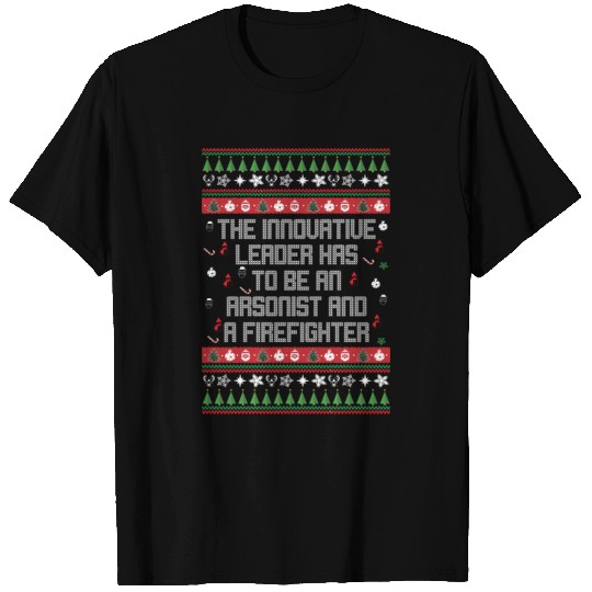 Ugly Firefighter Christmas Sweater T Shirts