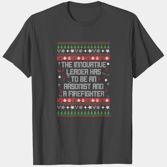 Ugly Firefighter Christmas Sweater T Shirts