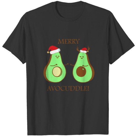 Merry Christmas Avocado Guacamole Mexico Gift T-shirt