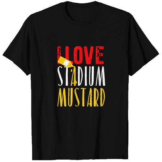 I Love Stadium Mustard T Shirts