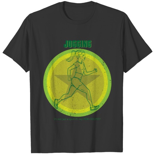 Jogging Sport Philosophy Sayings T Shirts