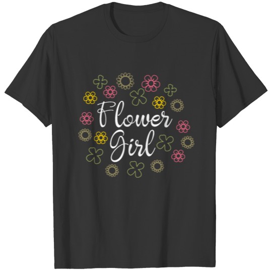 Flower Girl T Shirts - Fancy Floral Design Edition