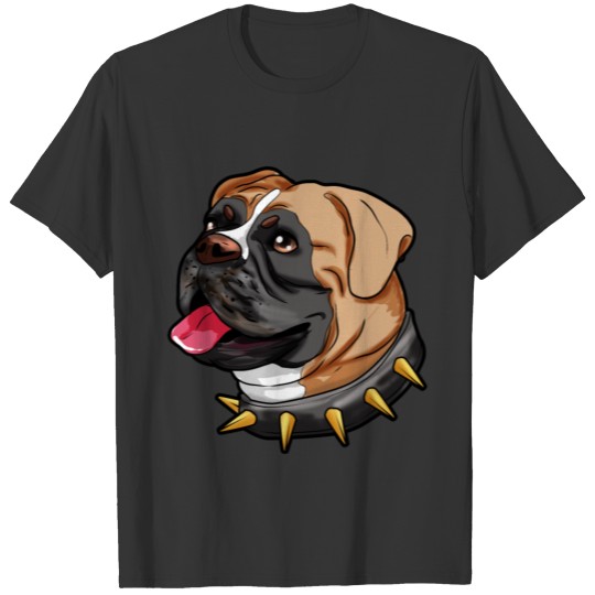 German Boxer Dog Present Cartoon Comic T Shirts