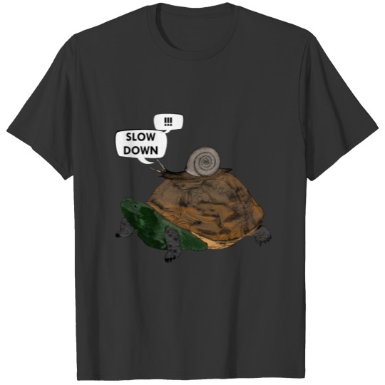Funny Turtle Slug T-shirt