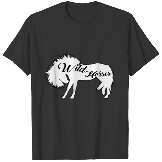 Wild Horses Spirit Animal Riding Sport Gift Shirt T-shirt