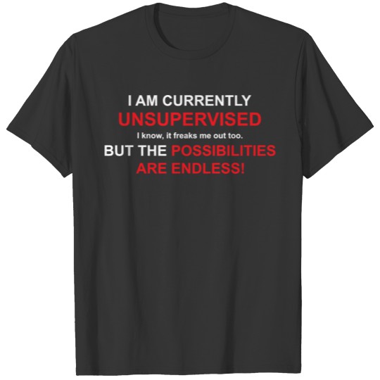 I Am Currently Unsupervised Adult Humor Novelty T Shirts