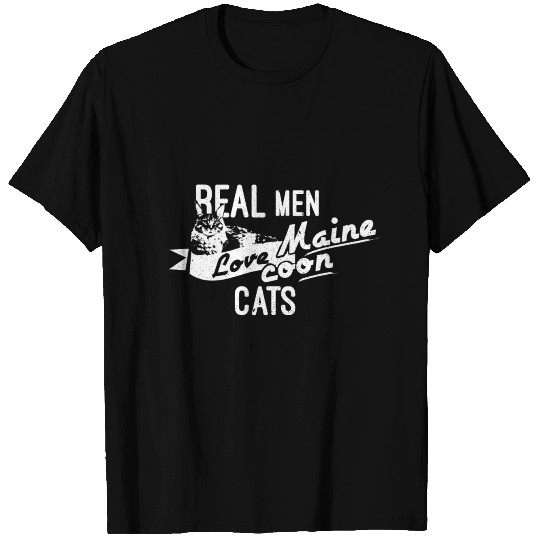Real men love Maine Coon Cats T Shirts