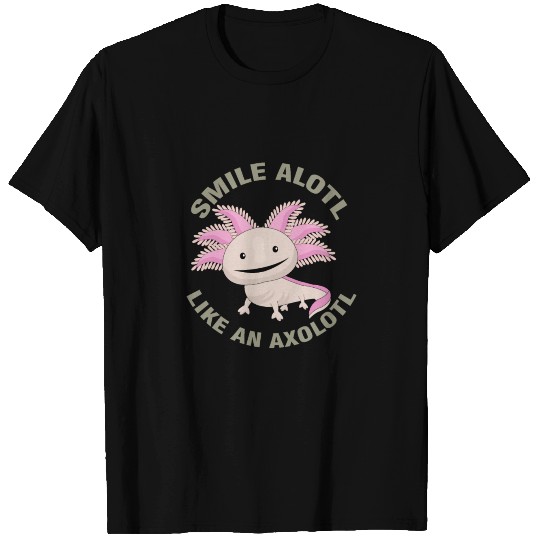 Laughing Axolotl Salamander T Shirts