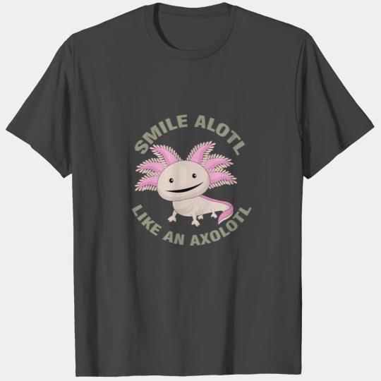 Laughing Axolotl Salamander T Shirts