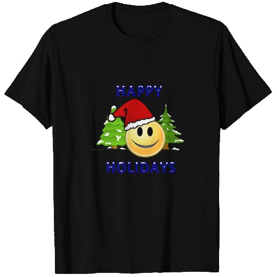 Happy Holidays Smiley Face T Shirts