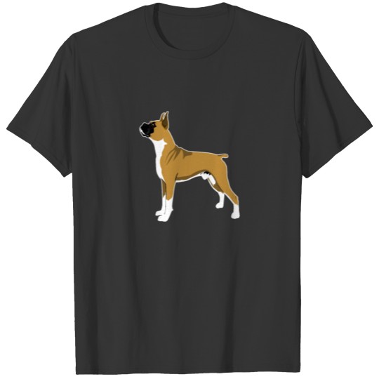 German boxer dog master mistress gift T-shirt