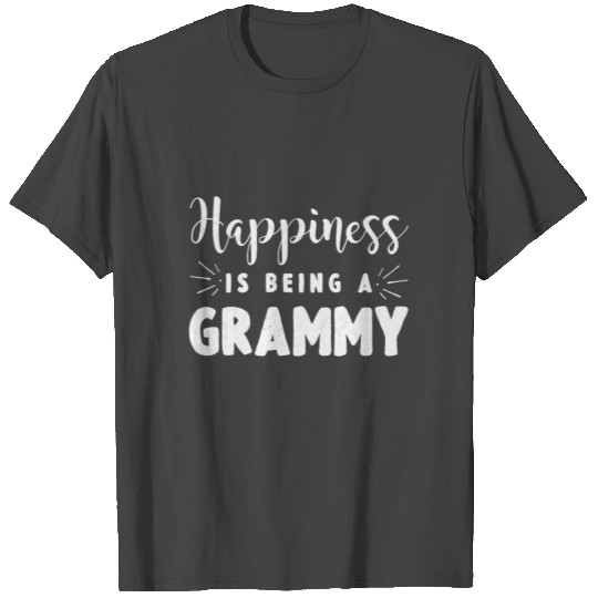 Happiness is being a Grammy Grandma Grandmother T Shirts