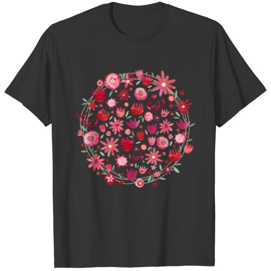Watercolor Summer Flowers T-shirt