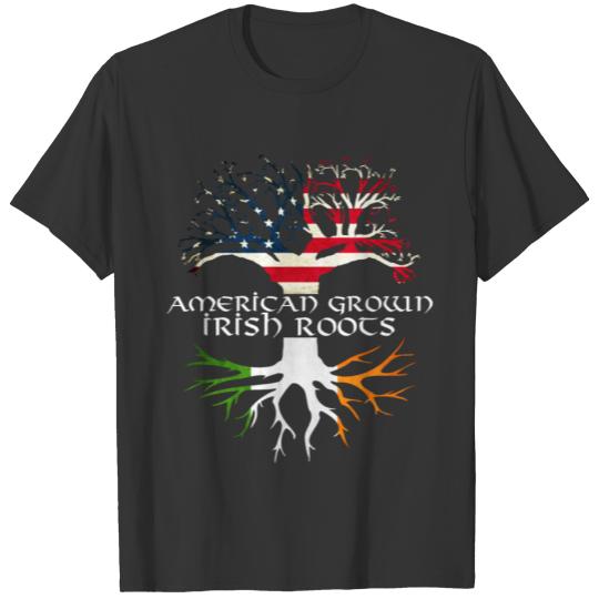 American Grown With Irish Roots - Proud Men Gifts T-shirt