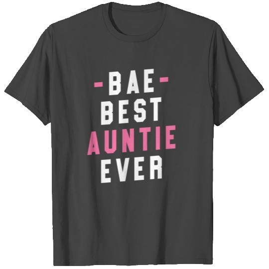Aunt T Shirts Gift Women Niece Nephew Crazy Shark Bae