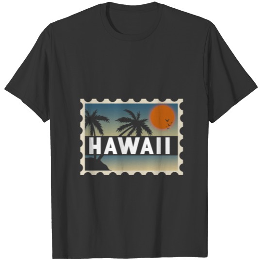 Hawaii Stamp Gift Christmas Hawaii Summer T-shirt