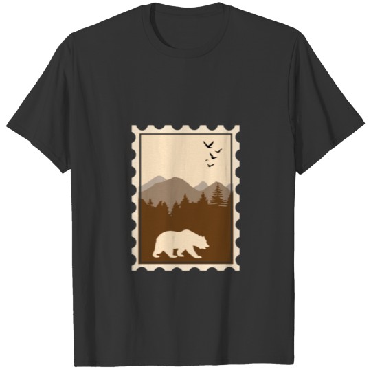 Stamp Bear Canada Gift Christmas T-shirt