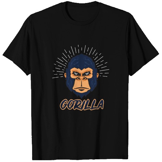 gorilla primate ape king kong bananas gift human T Shirts