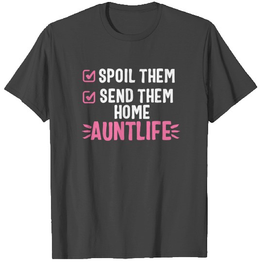 Aunt T Shirts Gift Women Niece Nephew Crazy Life