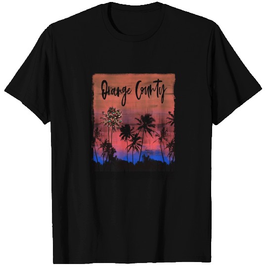 Orange County California Christmas Artistic T Shirts