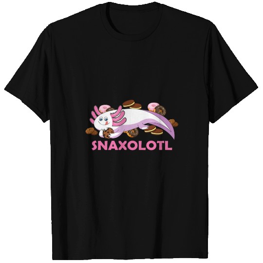Hungry Snaxolotl - Axolotl Salamander T Shirts
