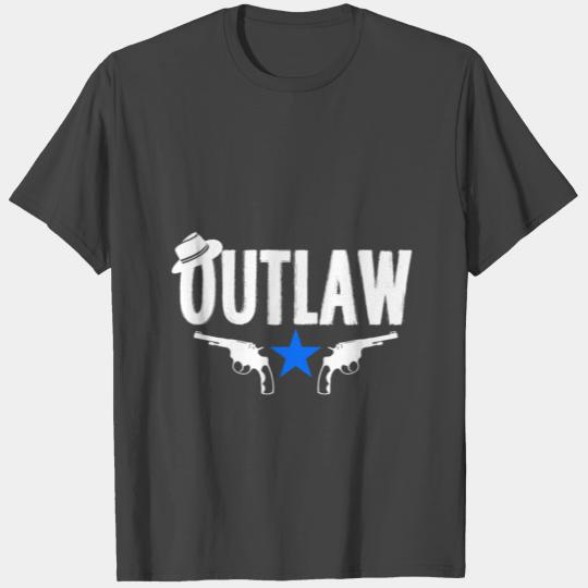Outlaw Gift Christmas Birthday Cowboy Kids T Shirts