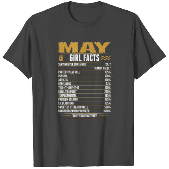 May Aquarius Girl Facts T Shirts
