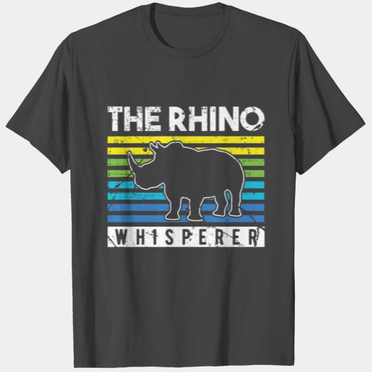 Rhino Endangered Leather Family T Shirts